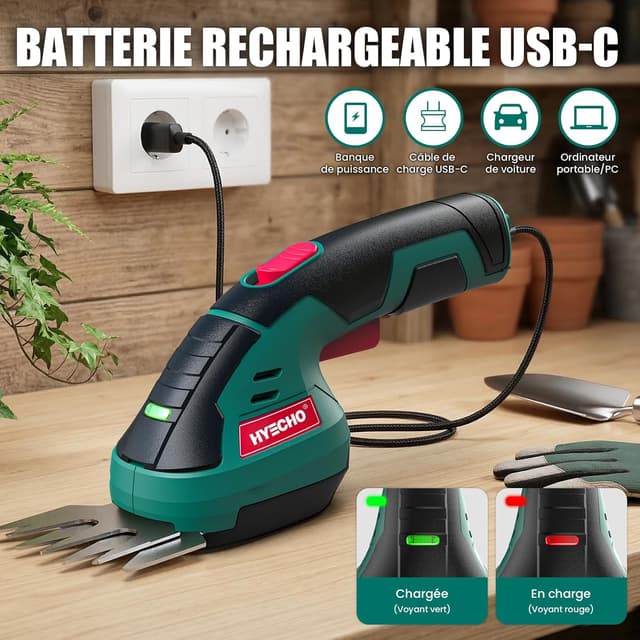 Thumbnail 4 de HYECHO Taille Haie sans Fil 2 en 1