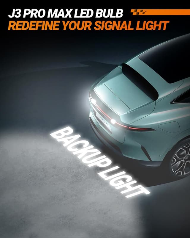 Detalle de SEALIGHT 3157 LED Bulb (Reverse/Backup & Tail/Brake/Turn) Anti Hyper Flash, Built-In Resistor, 3200LM White, Plug-and-Play (Pack of 2)