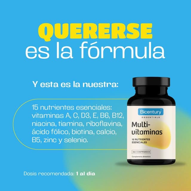 Thumbnail 3 de Bicentury Multivitaminas y Minerales 🌿 360 Comprimidos, 1 Año