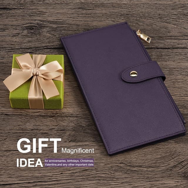 Thumbnail 6 de Travelambo RFID Wallet for Women (Large Bifold) with Zipper Pockets and Multi-Card Slots