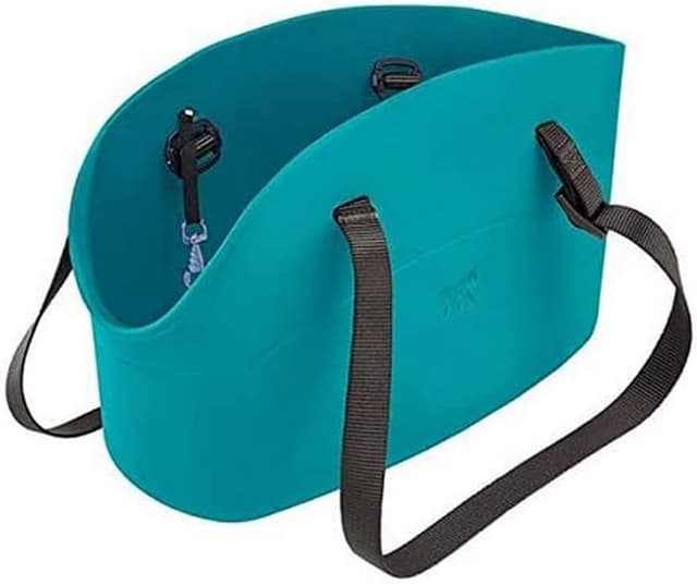 Detalle de Ferplast Borsa per cani fino a 5 kg in plastica gommata: impermeabile e lavabile, manici regolabili, 35 x 14 x h 22 cm