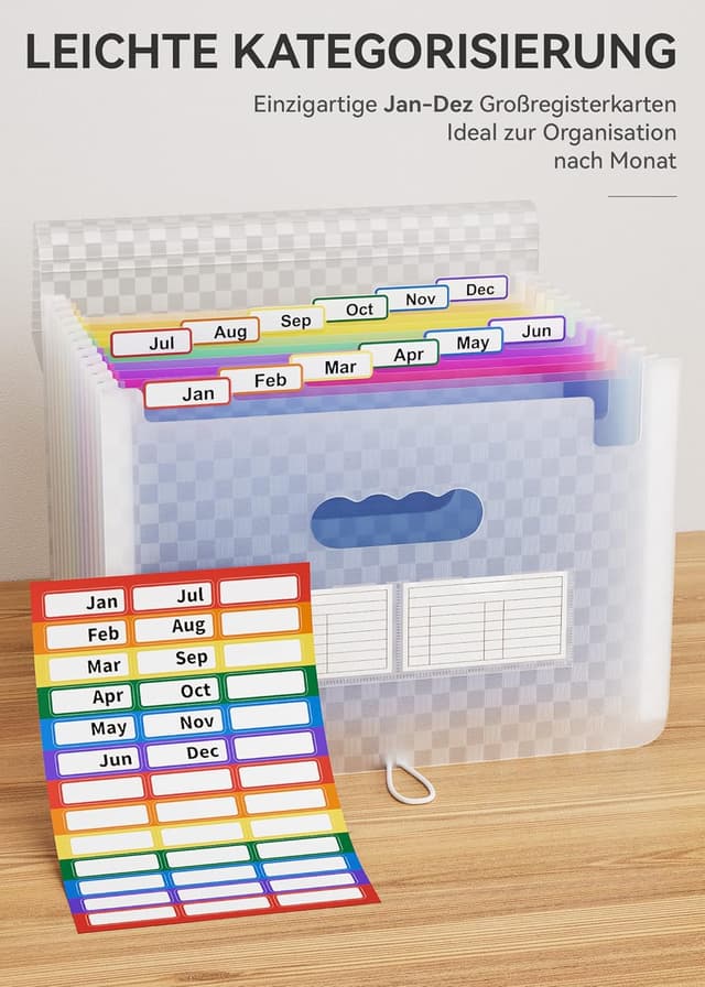 Detalle 2 de ABC life A4 Dokumentenmappe 13 Fächer