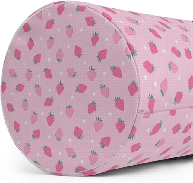 Detalle 2 de ENSFTF Drawstring Laundry Basket (Pink Strawberry Pattern) – Spacious, Dustproof & Easy to Clean
