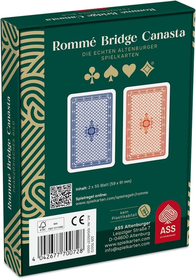 Detalle de ASS Altenburger 10045037-0001 Quadro Francese in carta FSC (Rommé), bianco