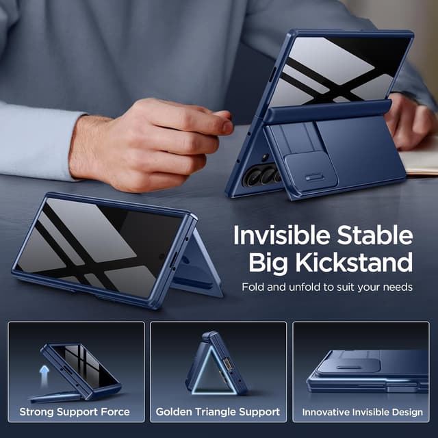 Thumbnail 5 de TONGATE Wallet Z Fold 7 Case 4-Card, Blue