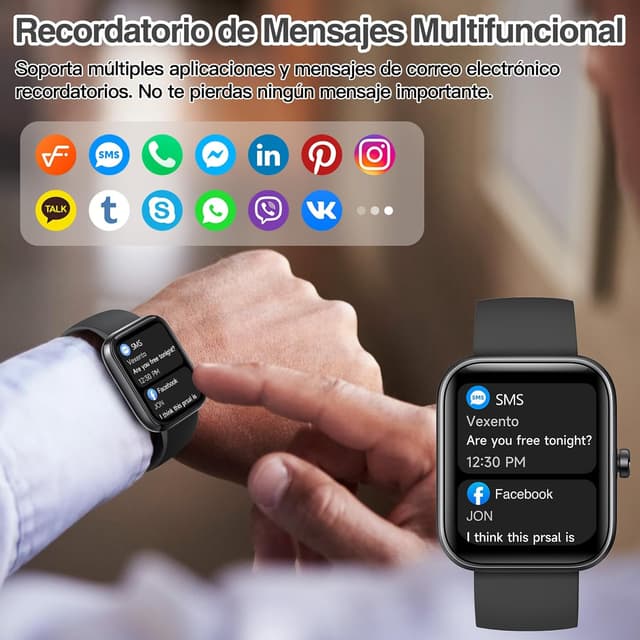 Thumbnail 2 de Konitee Smartwatch 1,83" con llamadas Bluetooth