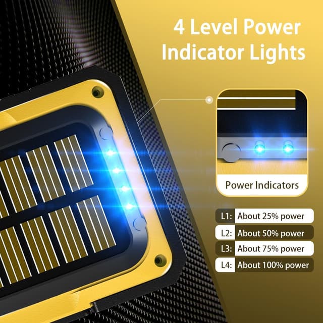 Detalle de WARSUN Y40 Lampe de travail LED rechargeable 1500 lm