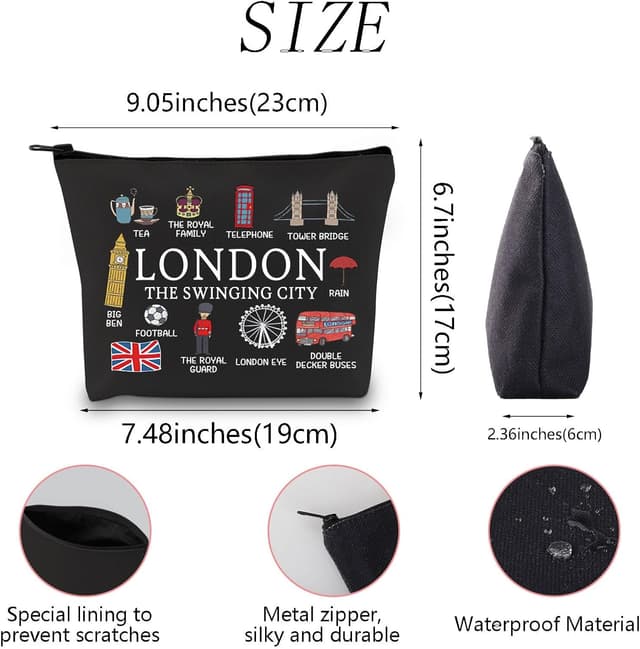 Detalle 2 de MYSOMY London Travel Makeup Bag