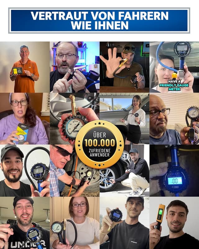 Thumbnail 6 de GERCHWAY Reifenfüller mit Manometer