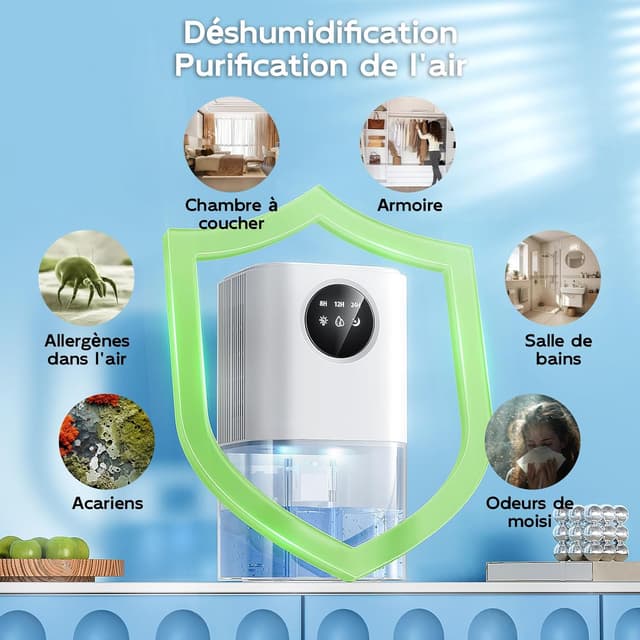 Thumbnail 5 de Deshumidificateur 50㎡ avec écran tactile ⚙