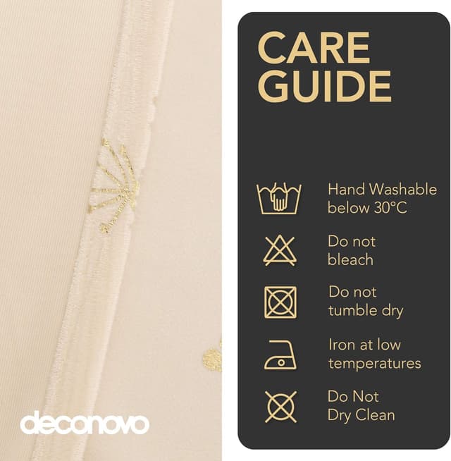 Detalle 2 de Deconovo Faux Velvet Curtains 52 x 90in