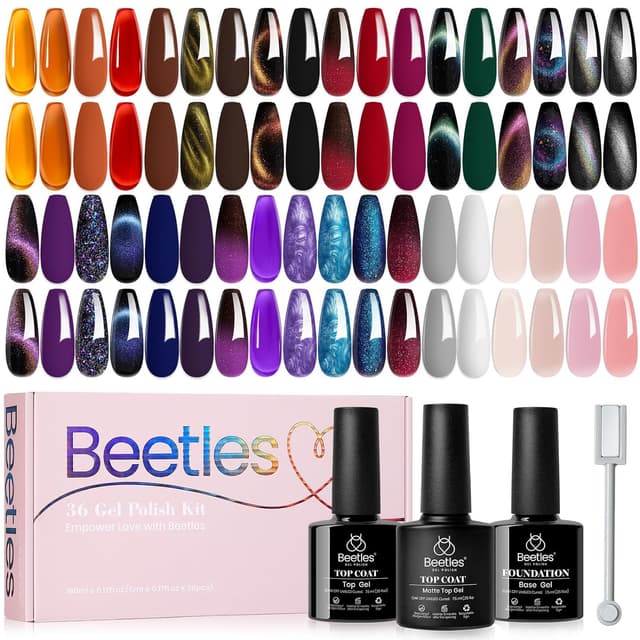 Detalle de Beetles Gel Nail Polish 39Pc Set ๐