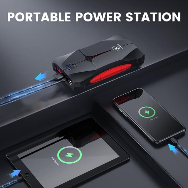 Detalle de FLYLINKTECH CF200 13200mAh Car Jump Starter