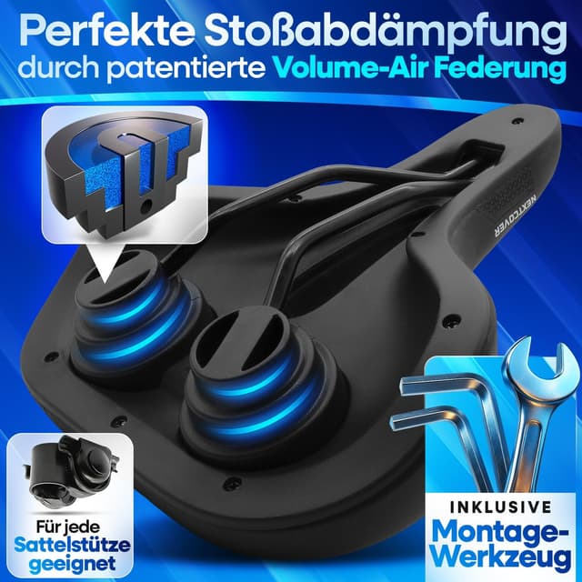 Detalle de NEXTCOVER Fahrradsattel Memory-Foam 3.0