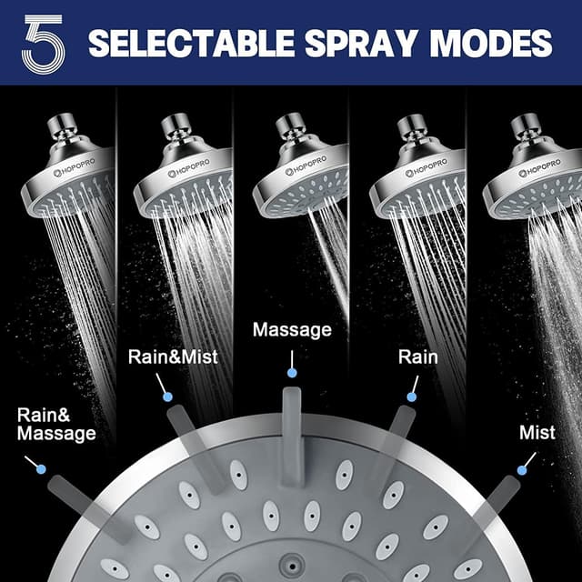 Thumbnail 1 de HOPOPRO 5-Mode Shower Head