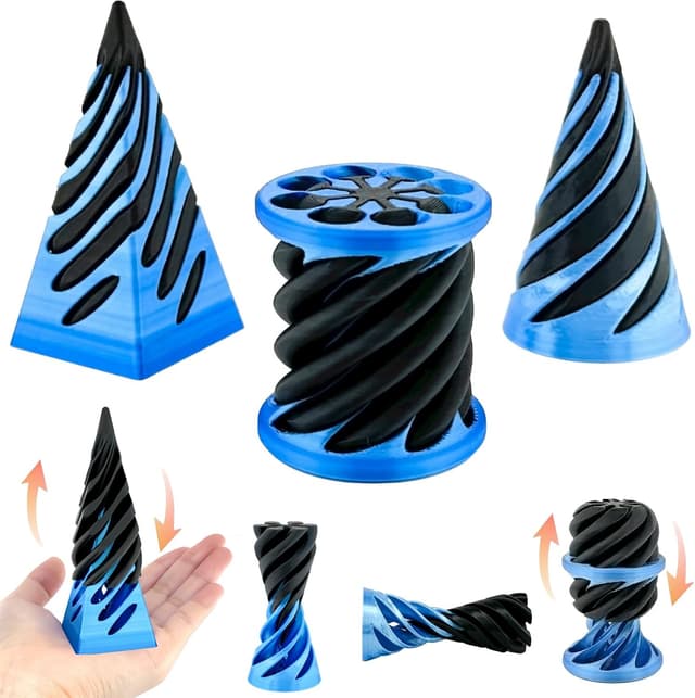 Detalle de Impossible Cone Spiral Fidget Toy 3-Pack