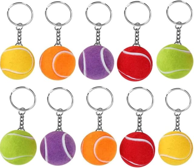 Detalle de ZHAOYCSH Tennis Ball Keychain 10-Pack