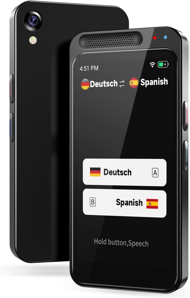 Detalle de MoStrive Z6S Sprachübersetzer: Offline & Online-Übersetzung, Foto-Übersetzung und 150 Sprachen