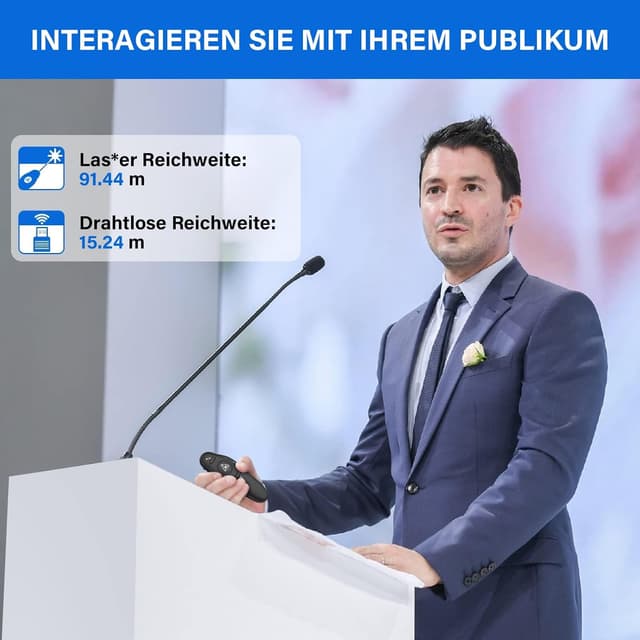 Thumbnail 4 de ZRZLMVP Presenter mit Pointer 15 m 📡