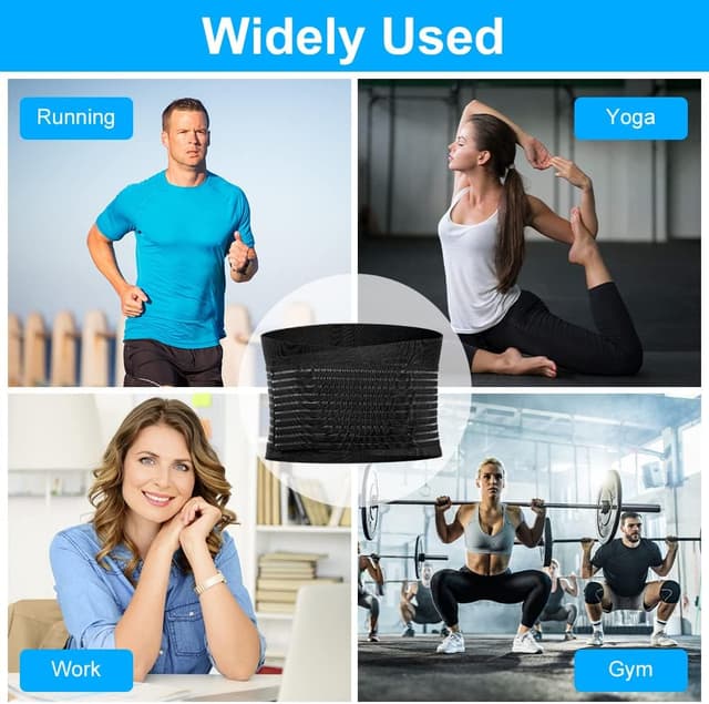 Detalle 2 de ACWOO Rückenbandage / Rückenstützgürtel mit atmungsaktivem Mesh – L für Herren & Damen