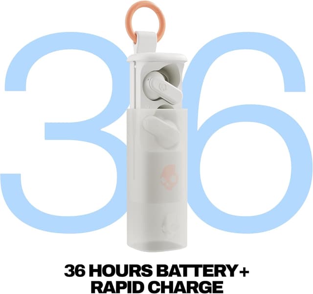 Detalle 2 de Skullcandy Dime Evo Wireless Earbuds (Bluetooth) with Up to 36 Hours Battery, IPX4, and App Controls