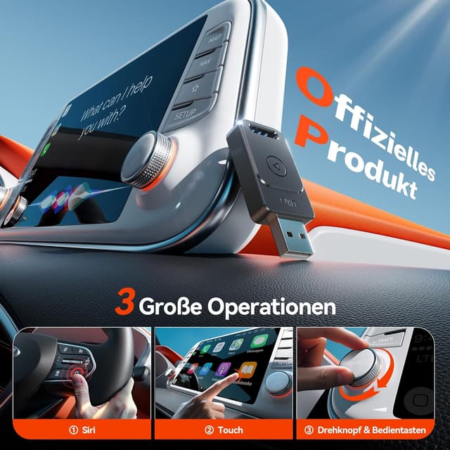 Detalle 2 de Cleviton CarPlay Wireless Adapter 2025