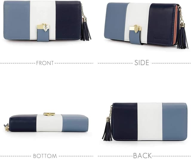 Detalle 2 de Pomelo Best Damen-Geldbörse mehrfarbig gestreift mit RFID-/NFC-Schutz