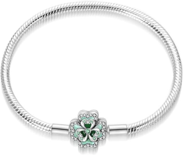 Detalle de QIKAOLA S925 Armband für Pandora Charms