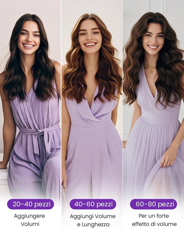 Thumbnail 4 de LaaVoo Extension Biadesive 45 cm Castano Scuro