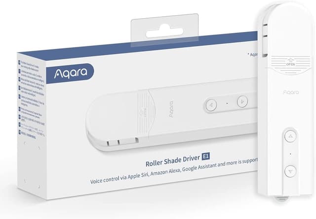 Detalle de Aqara Roller Blind Drive E1 (richiede hub Aqara): motore per tapparelle con timer e controllo vocale, compatibile HomeKit, Alexa, Google Assistant e IFTTT