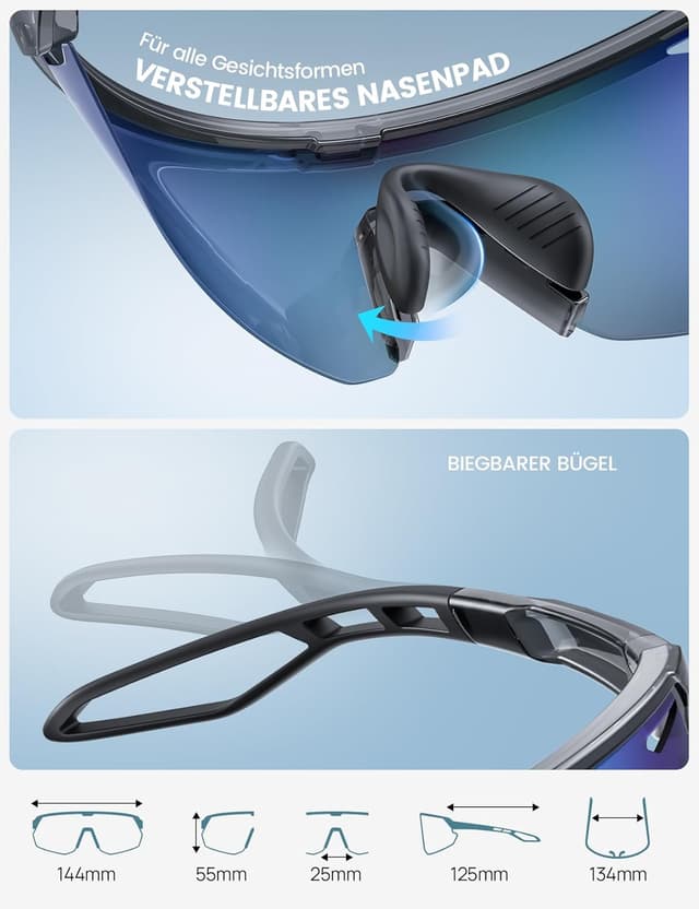 Thumbnail 5 de Lamicall Schnelle Brille Sportbrille 24 g