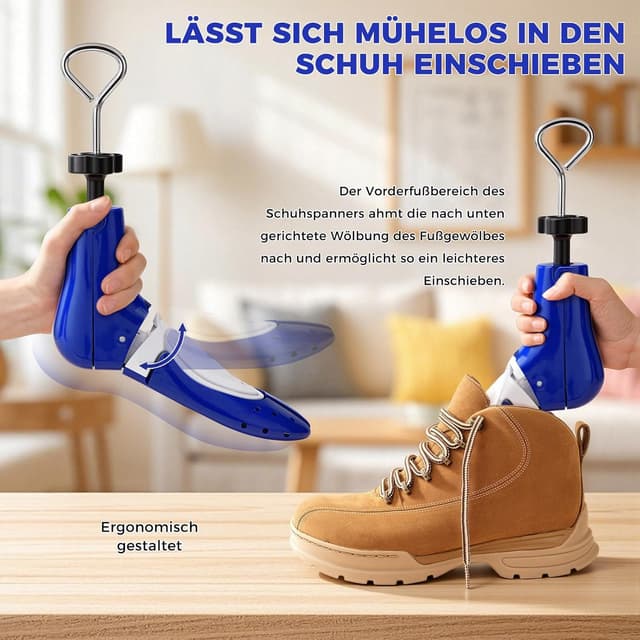 Thumbnail 6 de MoeQuliee Schuhspanner Herren Damen – 3-Wege verstellbarer Schuhdehner für Länge, Breite & Höhe
