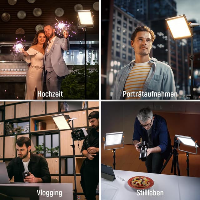 Thumbnail 5 de NEEWER Videolicht Set 2er Pack 480 LEDs