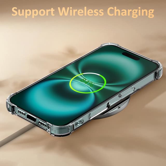 Thumbnail 6 de CAROKI Clear Phone Case for iPhone 16 (6.1") – WildFlower Pattern TPU bumper cover