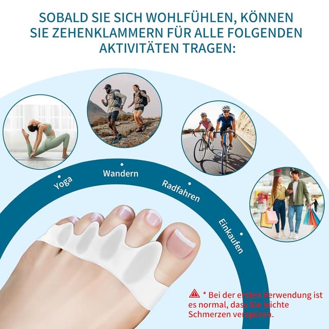 Thumbnail 5 de SUNFATT Zehenspreizer 4 Stück 👣