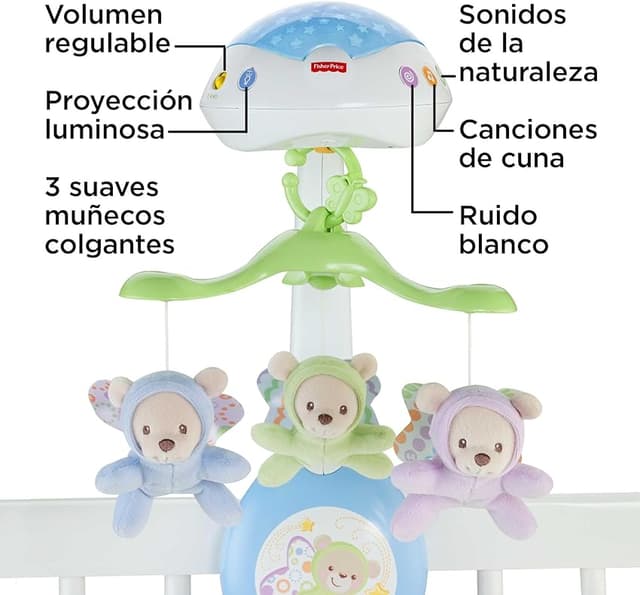 Thumbnail 6 de Fisher-Price Móvil Ositos Voladores 🐻 - Sonidos y Control Remoto