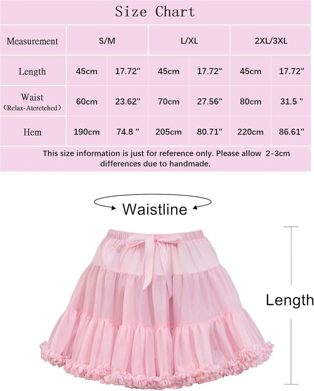 Detalle 2 de Wikoan Jupon sous robe années 50 en tulle à nœud – Petticoat rockabilly pour femme