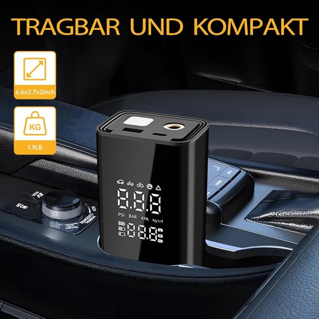 Thumbnail 5 de Digitalreifenkompressor Tragbarer Luftkompressor