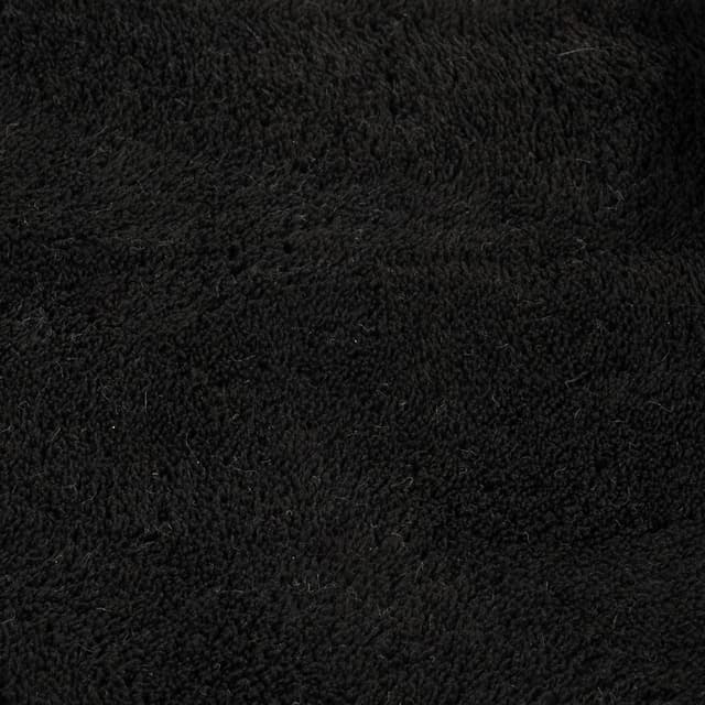 Detalle 2 de Paco Home tapis de salon moelleux ultra doux à poils courts 120 cm rond noir (antidérapant, lavable)