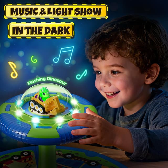 Thumbnail 4 de Lehoo Castle Dino Construction Truck 360° spinning seat for toddlers