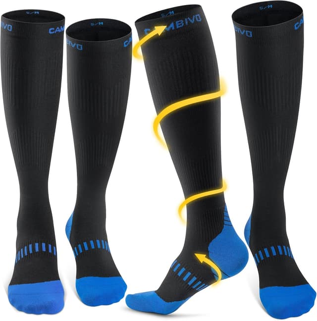 Imagen de CAMBIVO Medias de Compresión 20-30 mmHg 2 pares en OfertitasTOP