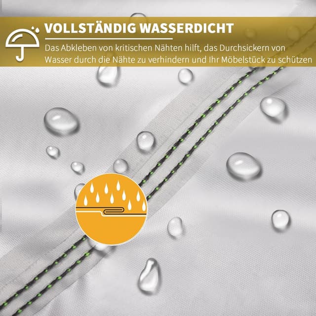 Thumbnail 3 de BEEWAY Gartenmöbel Abdeckung Wasserdicht 250 x 250 x 92 cm