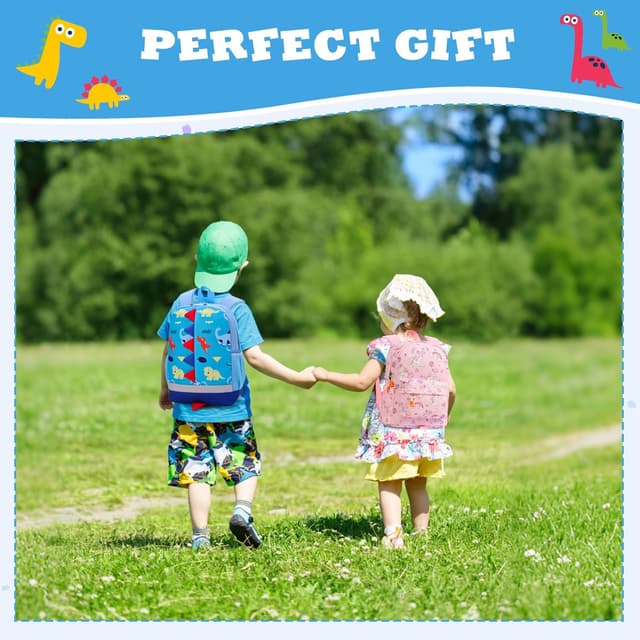 Detalle 2 de Aucuu sac à dos enfant maternelle dinosaure – léger et imperméable pour école, sorties et voyage