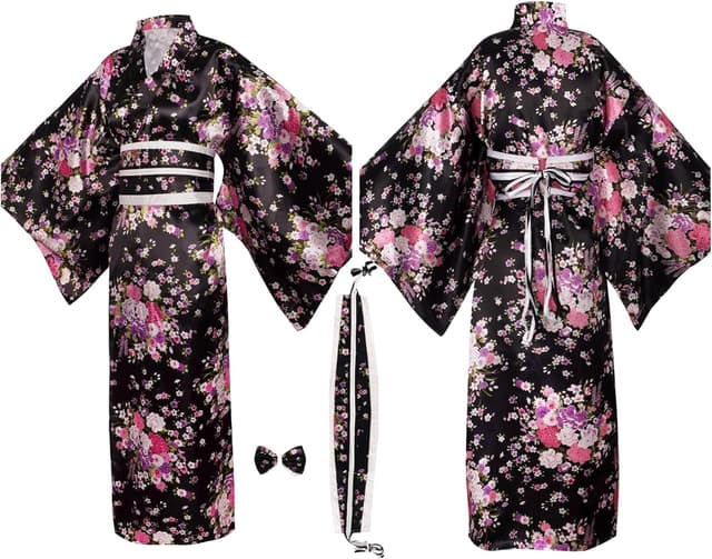 Thumbnail 1 de Conjunto Yukata Kimono Mujer 115 cm