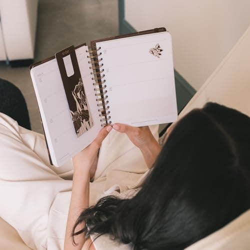 Thumbnail 4 de Kokonote Agenda 2026 Semana Vista A5 Mocha Bloom, 17 meses