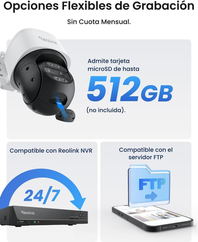 Thumbnail 5 de Reolink 4K PTZ cámara PoE con doble lente 6X