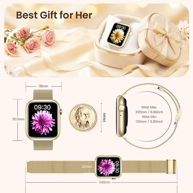 Thumbnail 6 de Women Smartwatch Fitness Tracker for Lady