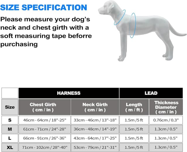 Detalle de Haapaw Heavy Duty Tactical Dog Harness (XL) – No-Pull Adjustable with Molle & Reflective Straps, Black