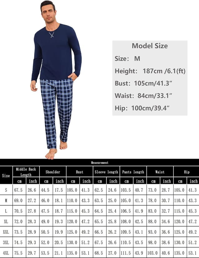 Thumbnail 5 de Demegimi Pijama Hombre Invierno Manga Larga