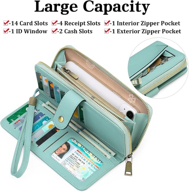 Detalle 2 de GAEKEAO vegan leather wallet 20 cm